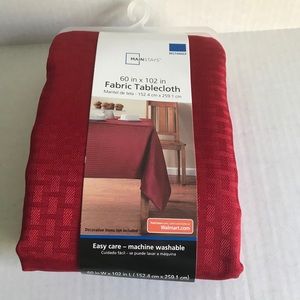 NWT Red Tablecloth